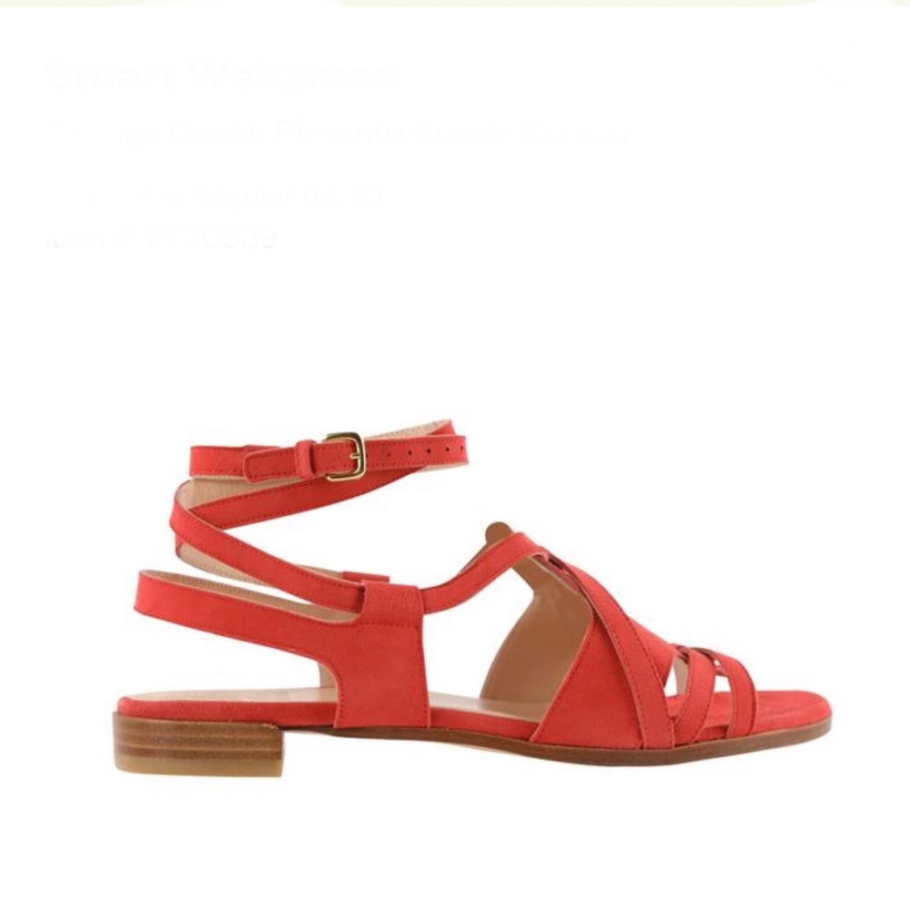 NEW Stuart Weitzman Pimento Greek Sandals NWOT